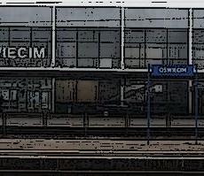Oświęcim – dworzec przed wyburzeniem Oświęcim – dworzec przed wyburzeniem